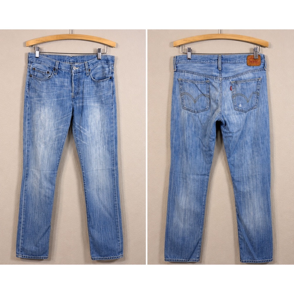 Levi's 501 Original Fit Jeans Women's W26 L32.5 Y2K 2003 Light Wash 100% Cotton